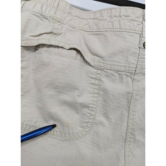 Woolrich Bermuda Shorts Roll Up  Women's Small S Stone Ripstop Outdoor Casual - Picture 8 of 8